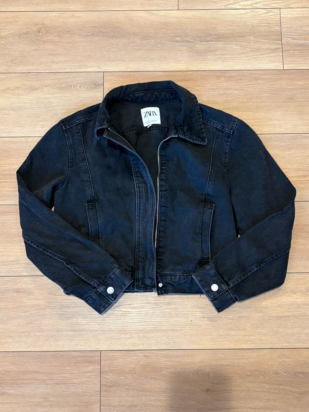 ZARA Cropped Denim Jacket